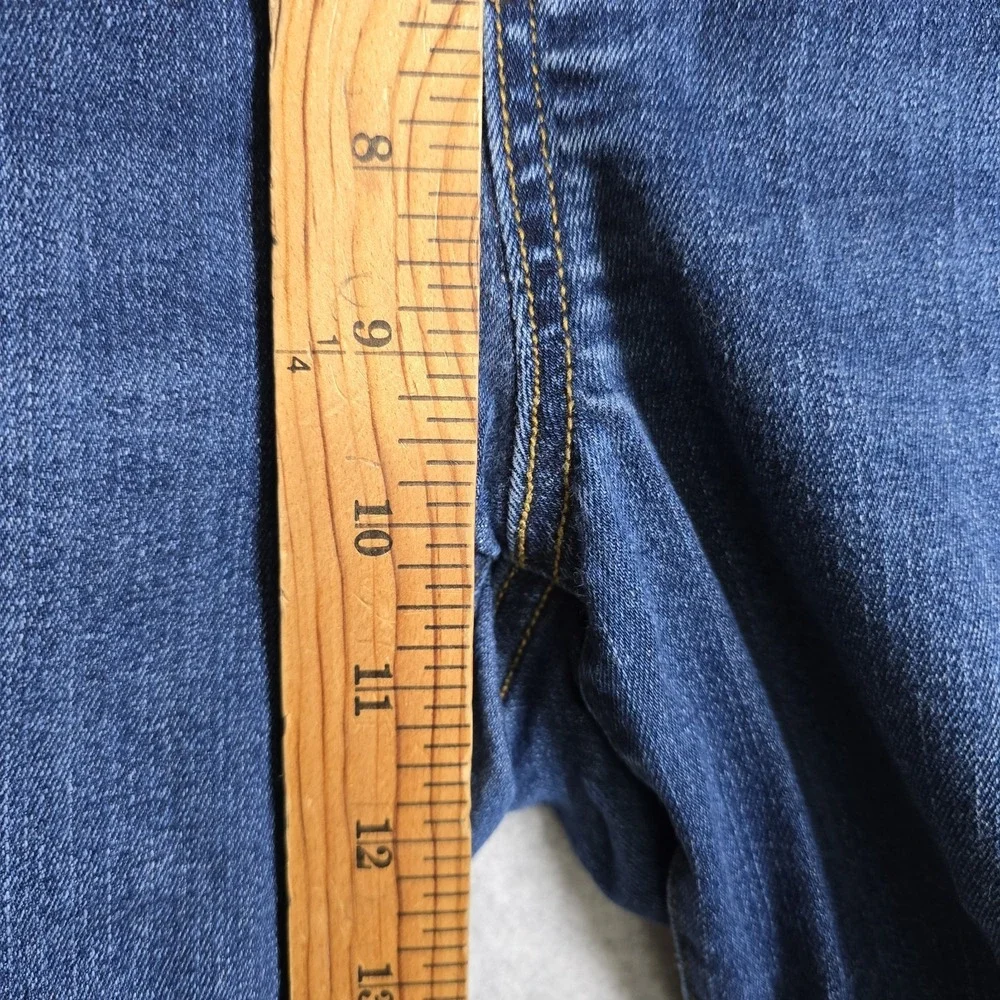 Spanx High Rise Size M Ankle Skinny Denim Dark Wash Pull On Stretch Jeans